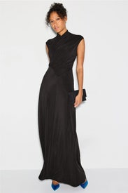 Jersey High Neck Gown by Alberta Ferretti