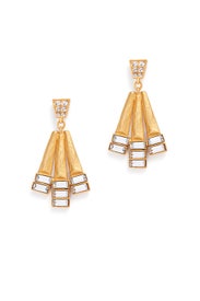 Hammered Geometric Earrings by Gerard Yosca