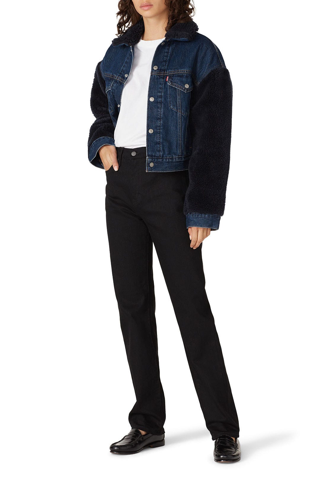 Cocoon Bomber Sherpa Trucker Jacket by Levi's Rent the Runway