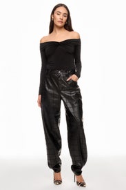 Off the Shoulder Knot Jersey Top by Prabal Gurung x RTR