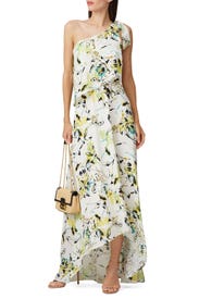 One Shoulder Asymmetric Popover Maxi by Slate & Willow