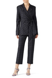 Marvel Plaid Taylor Pants by Tibi