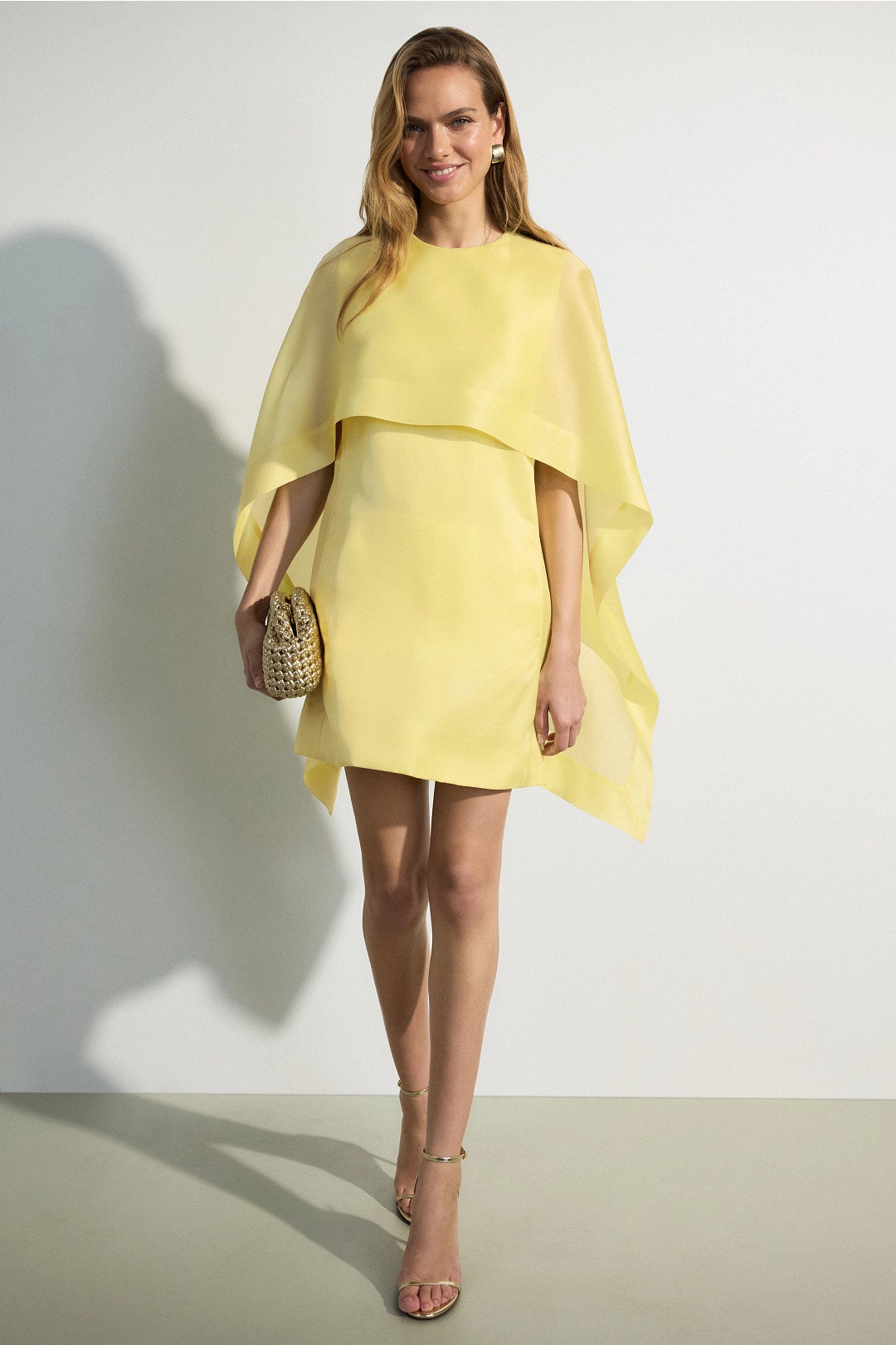 Cape Detail Midi Dress by Alberta Ferretti 0