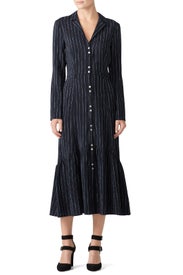 Navy Cinched Flare Dress by Becken