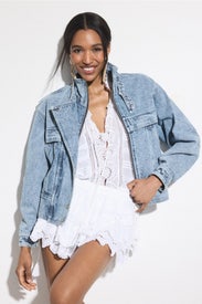 Joseline Light Wash Denim Jacket by Isabel Marant Etoile