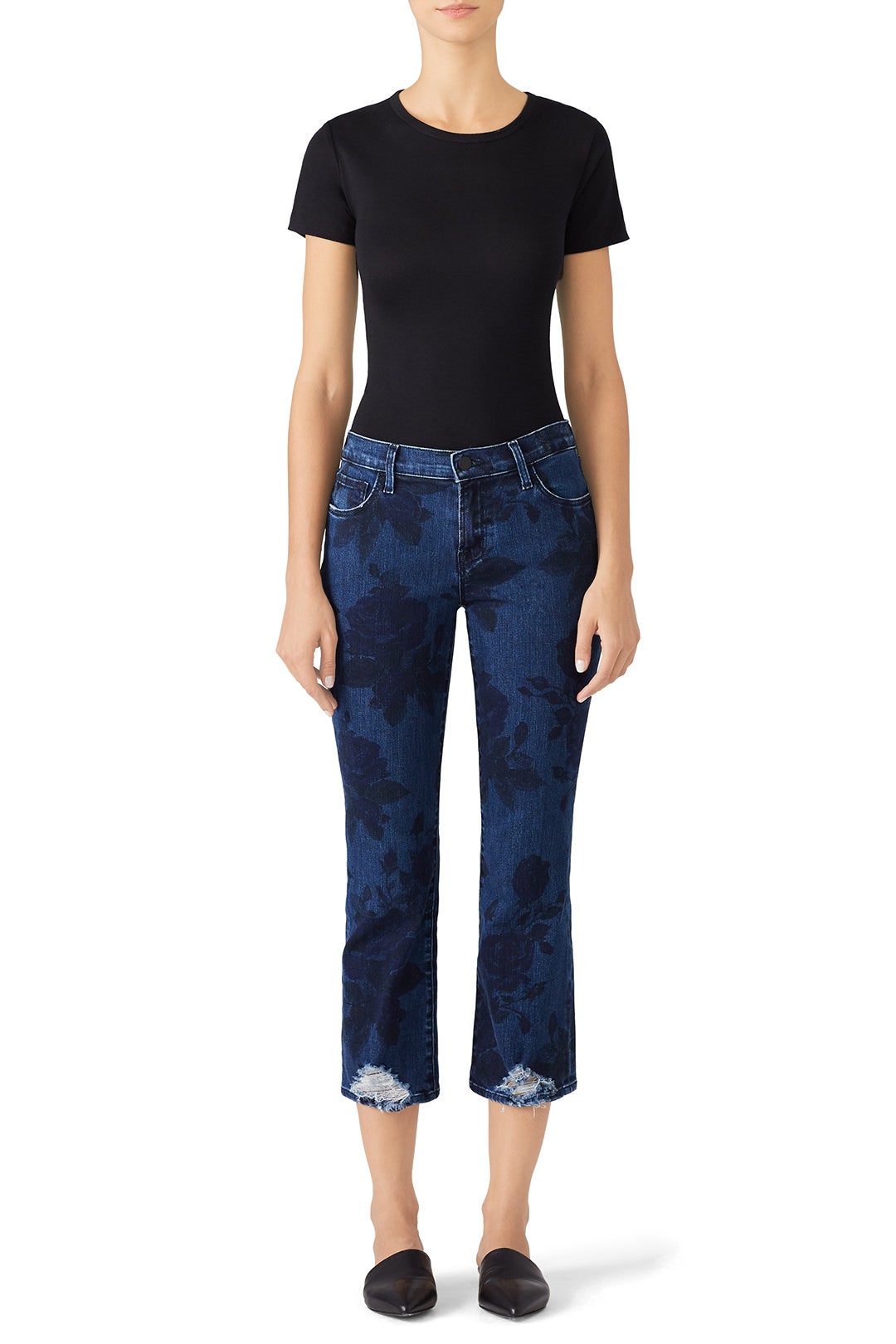 Selena Mid Rise Crop Jeans by J BRAND 0