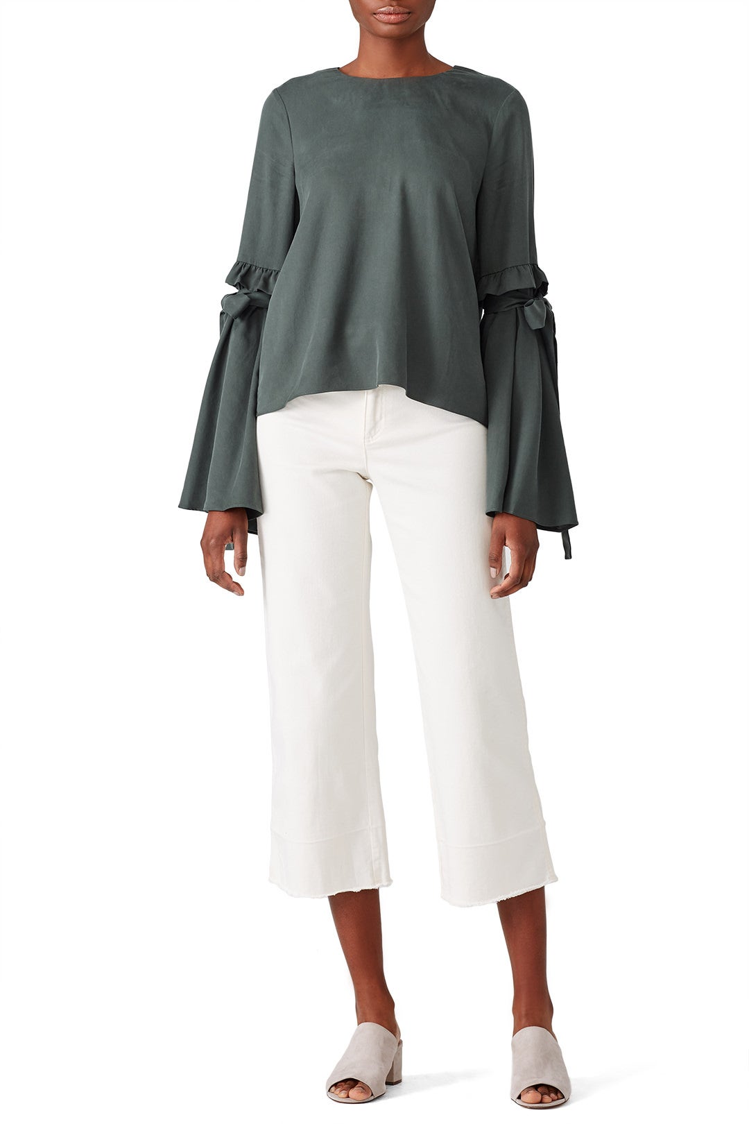 Tied Bell Sleeve Top by J.O.A. 0