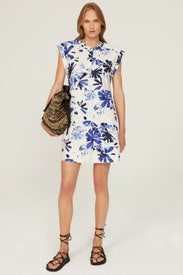 Blue Floral Lachlan Dress by Marie Oliver