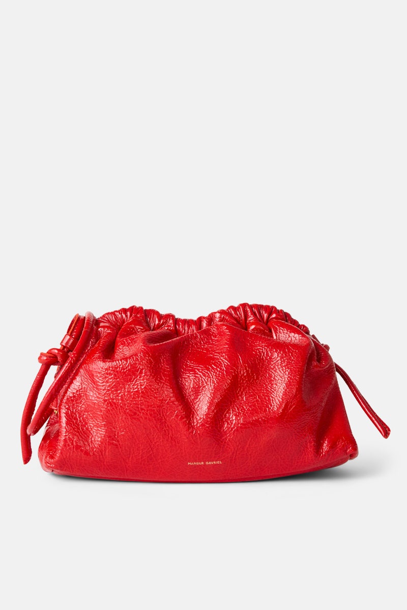 Red Mini Cloud Clutch by Mansur Gavriel Accessories - Photo 0