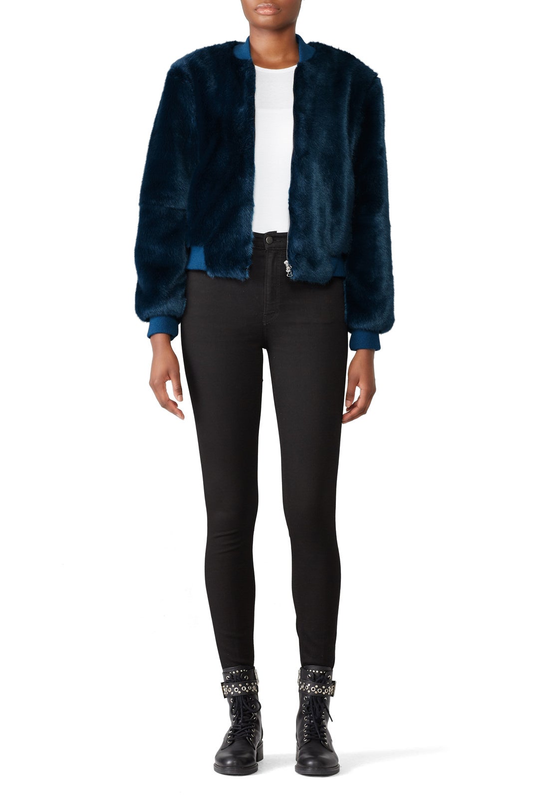 Ellington Faux Fur Jacket by Elizabeth and James 0
