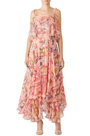 Peach Enna Maxi by Hemant & Nandita