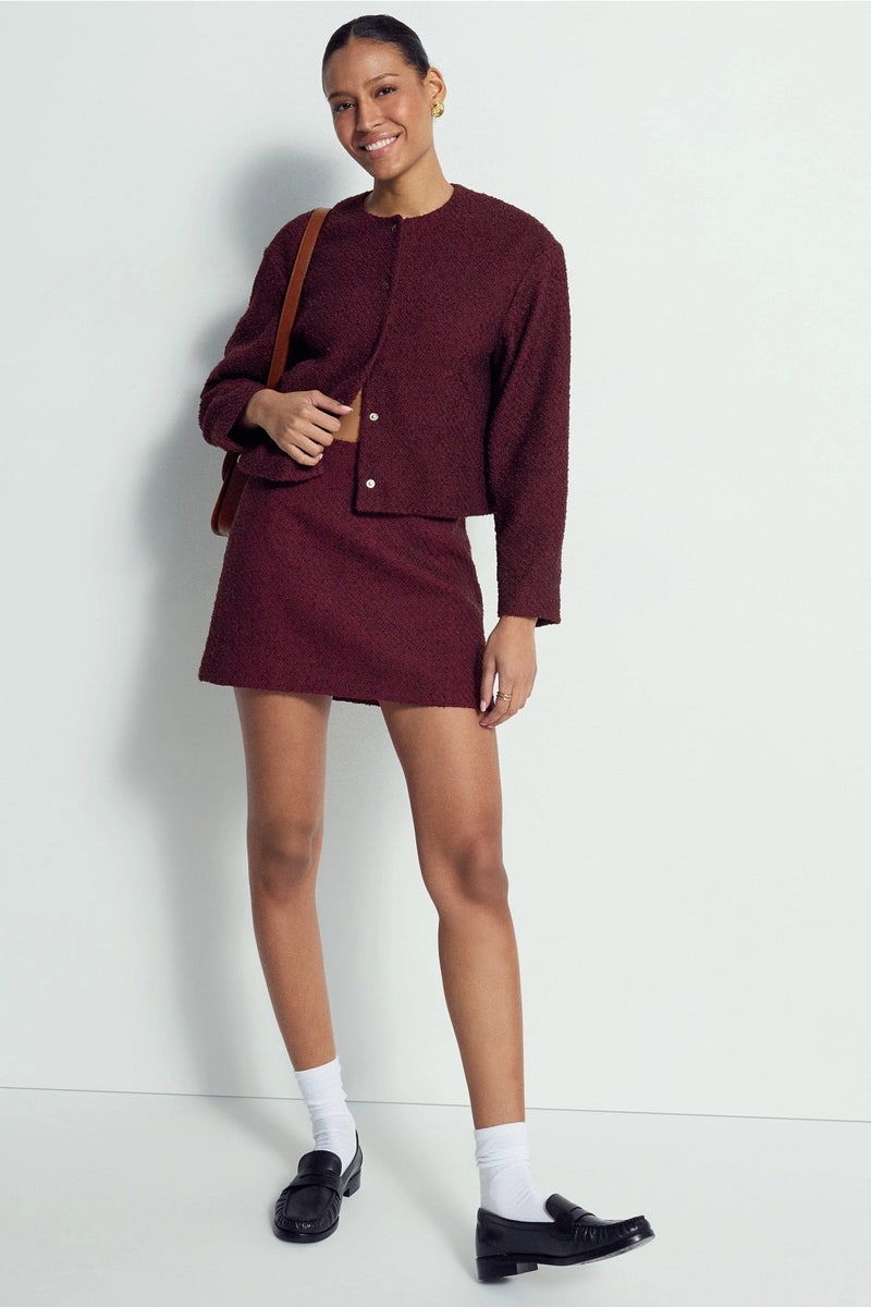 Purple Tweed Mini Skirt by Madewell - Photo 0