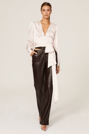 Blush Tie Waist Blouse by Marissa Webb x RTR