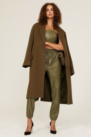 Faux Leather Joggers by Natori