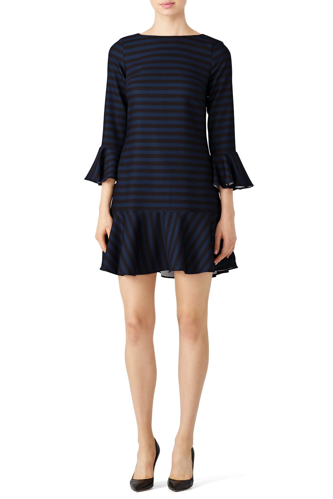 Striped Flounce Dress by Sail to Sable 0