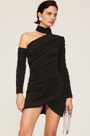 Black Ruched Dress by ALIÉTTE