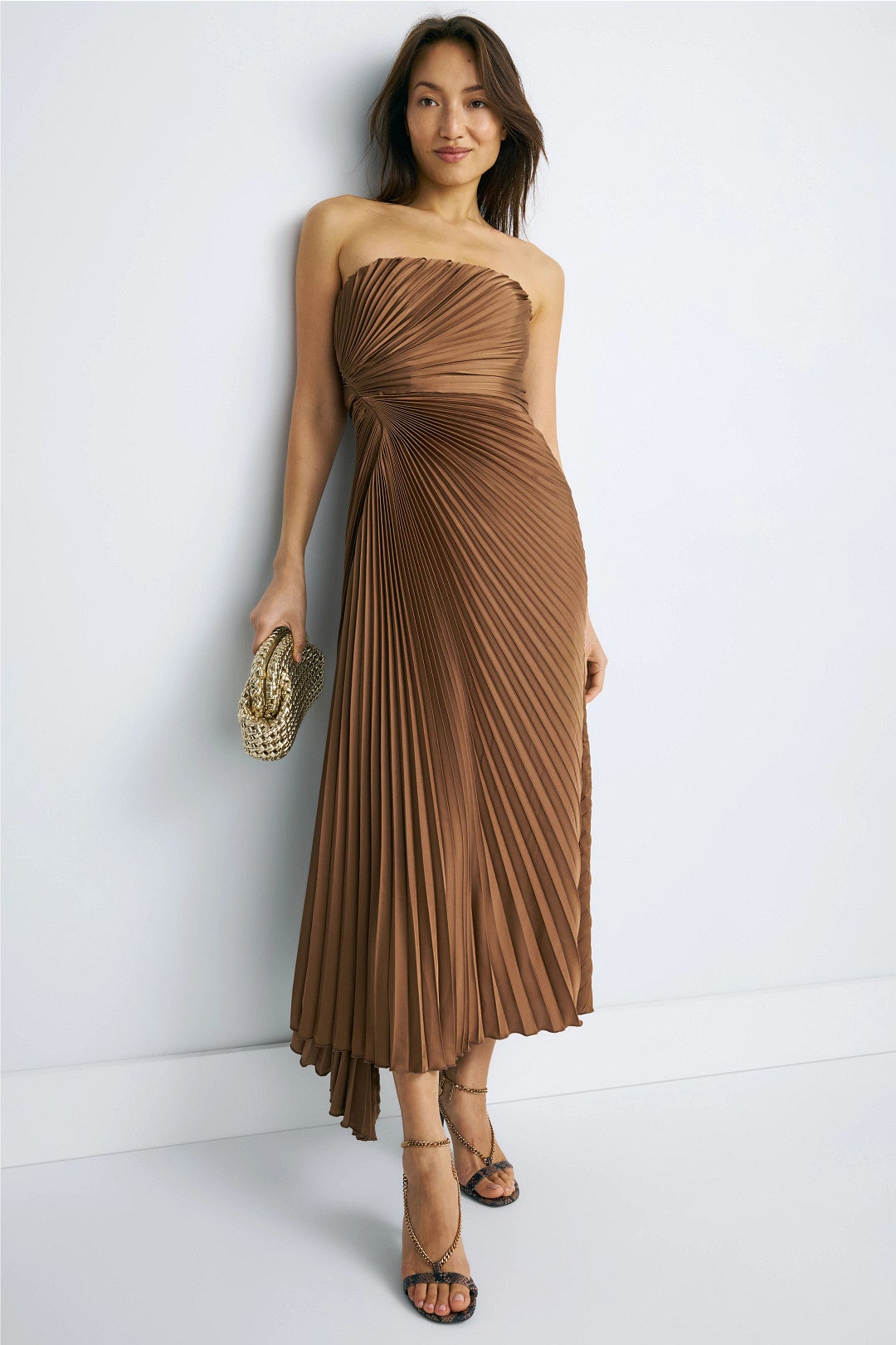 Everyn Pleated Dress by AMUR 0