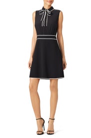 Black Bow Tie Dress by BOUTIQUE MOSCHINO
