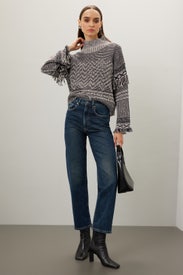 Fringe Turtleneck Sweater by Club Monaco