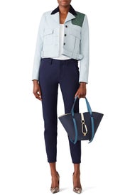 Blue Patch Mini Jacket by Carven