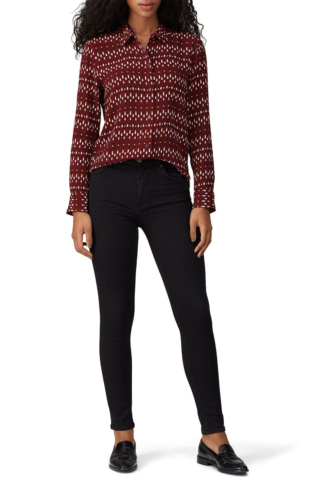 Tawny Port Multi Leema Shirt by Equipment 0