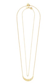 Crescent Triangle Shimmer Necklace Set by Gorjana Accessories