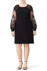Black Crepe Dress by Kay Unger