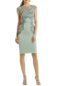 Floral Frame Sheath by Lela Rose