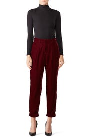 Slim Velvet Trousers by PatBO
