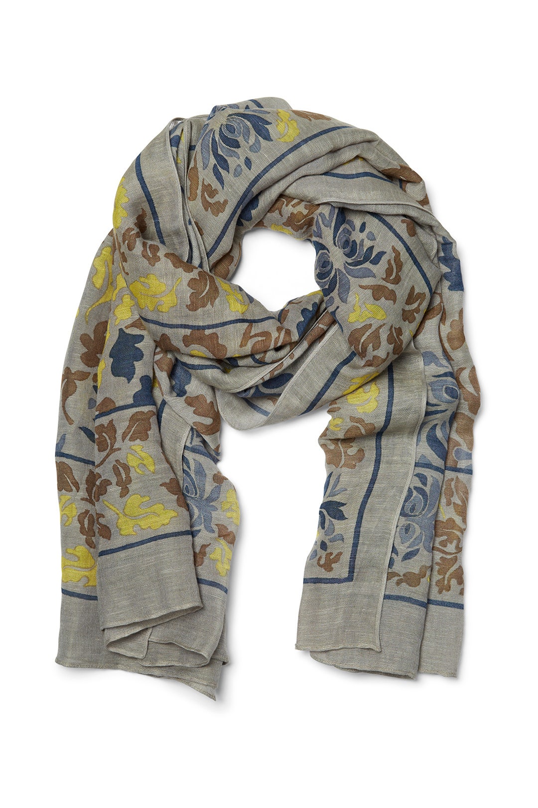 Blue Tuscany Scarf by Theodora and Callum Accessories 0