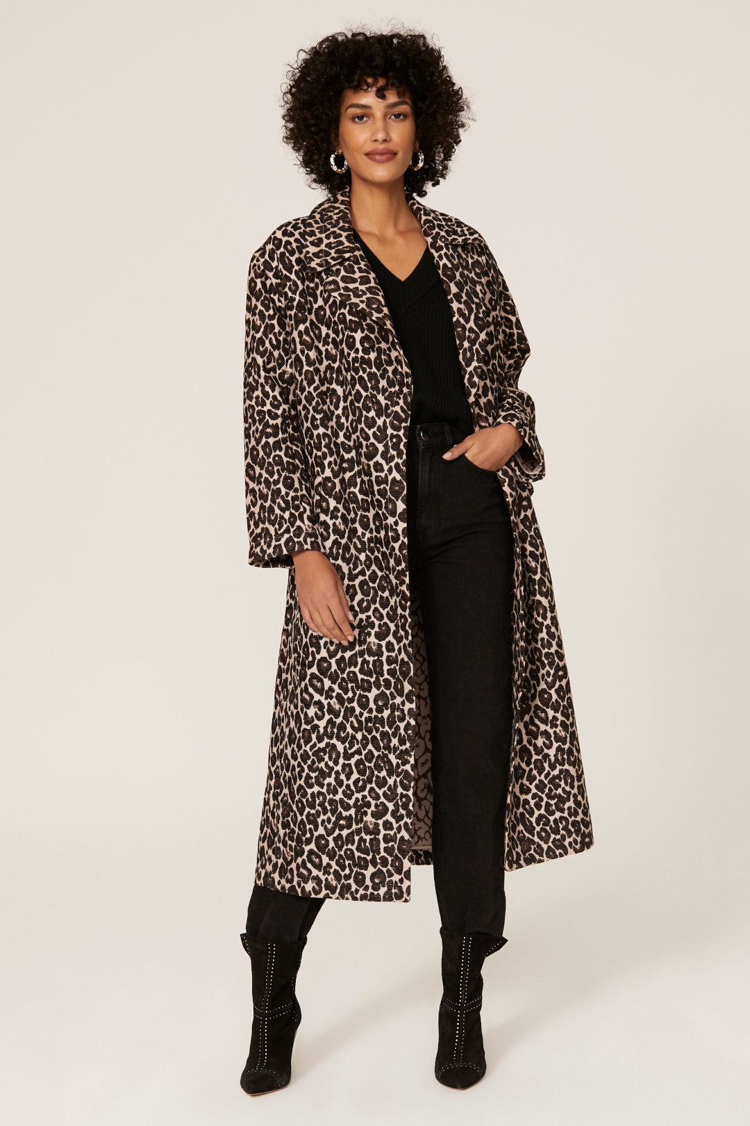 Leopard Jacquard Coat by Victor Alfaro x RTR 0