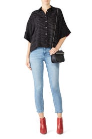 Zebra Button Down Top by Zadig & Voltaire