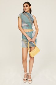 Double Mesh Mini Skirt by Arthur Apparel