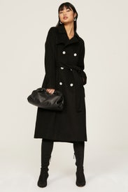 Black Wool Coat by Adam Lippes x RTR