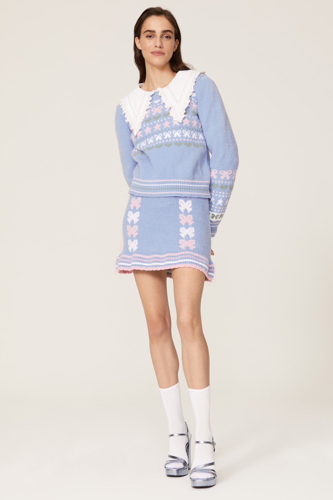 【Raucohouse】Viva see-through check skirt Rolla_sBrownCheckCitySkirt_4_7