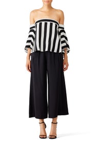 Stripe Print Rosa Top by Milly