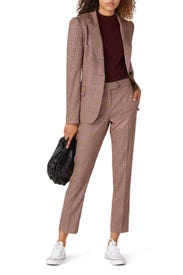 Check Plaid Blazer by Milly