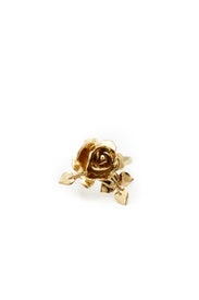 Rose and Leaf Gold Vine Ring by Oscar de la Renta