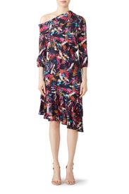 Navy Fern Lexie Dress by SALONI