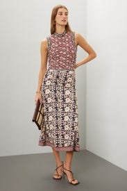 Danae Print Sleeveless Dress by Sea New York
