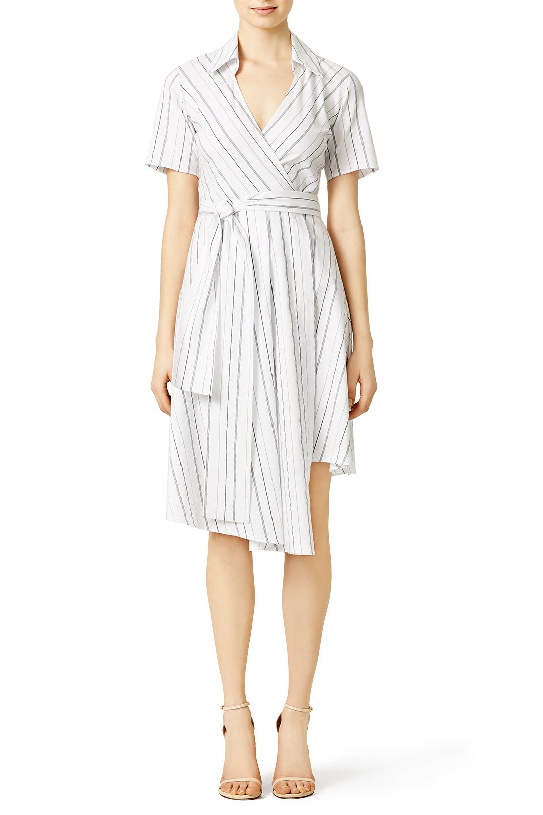 White Stripe Vivien Dress by Alexis 0