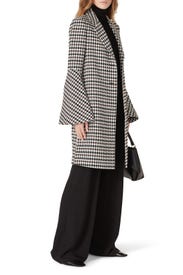 Houndstooth Bell Sleeve Coat by Derek Lam 10 Crosby x RTR