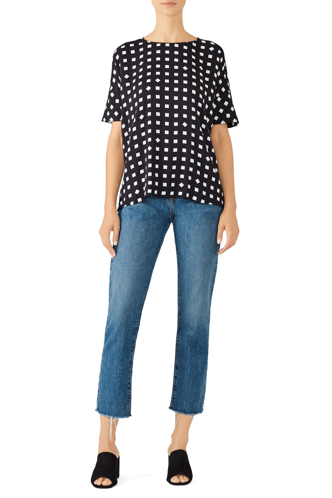 Tile Print Top by Elk 0