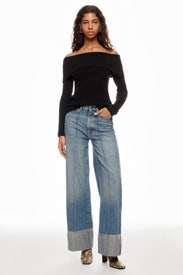 Ribbed Off The Shoulder Sweater by Jason Wu x RTR