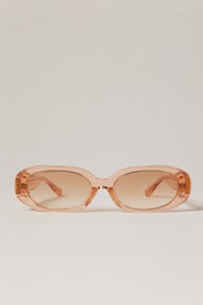 Cara Peach Sunglasses by Linda Farrow