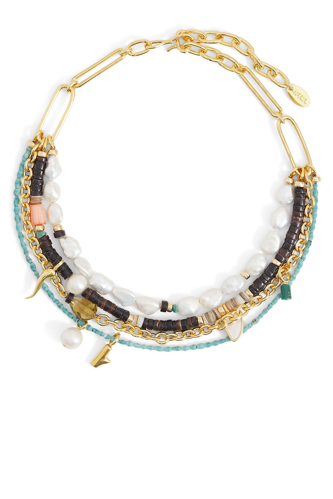 Multi Turquoise Coast Necklace by Lizzie Fortunato 1