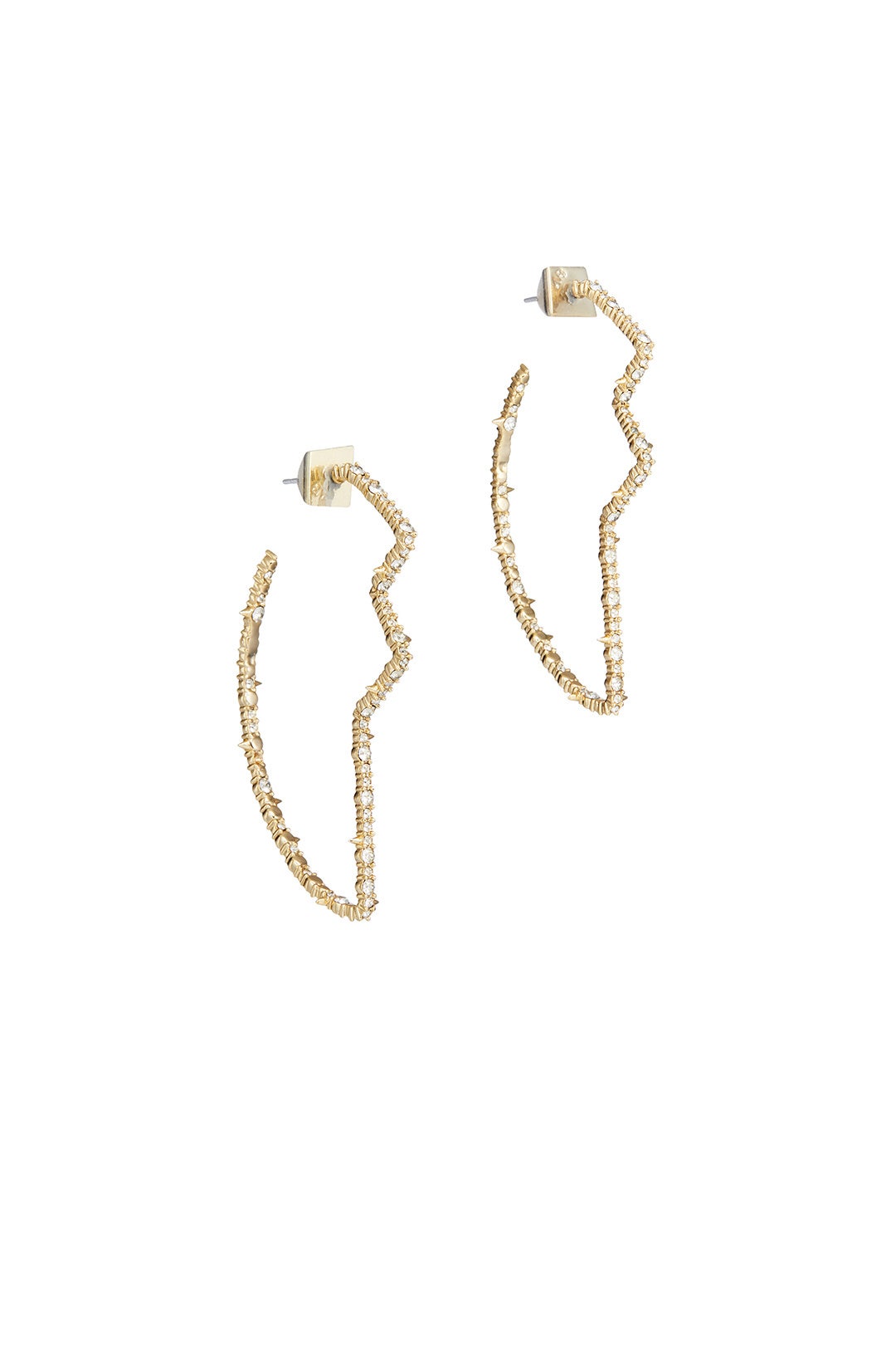 Gold Tulip Hoop Earrings by Alexis Bittar 1