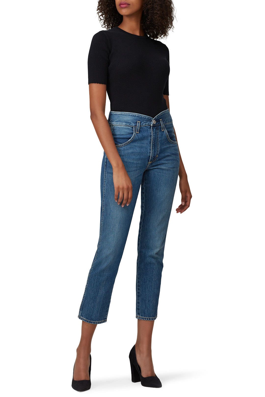 Tulip High Rise Slim Fit Jeans by AMO 0