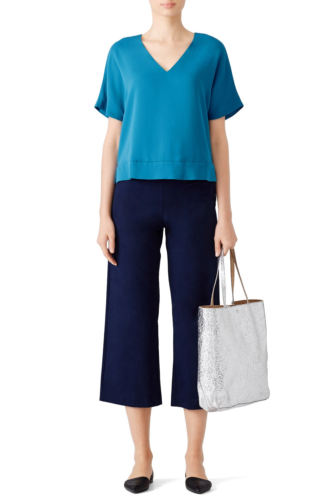 Cerulean Vera Blouse by Cooper & Ella 0