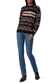 Rainbow Horse And Carriage Sweater by Coach